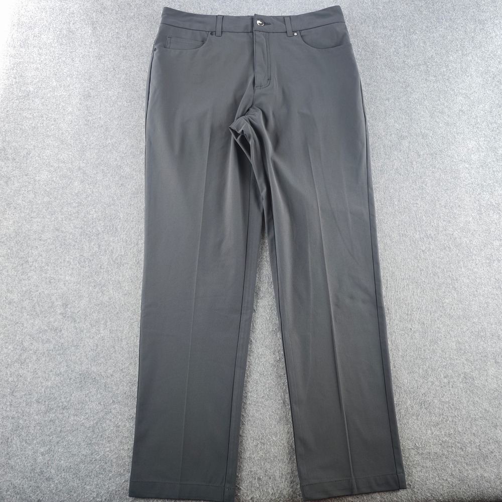 VRST Athletic Pants Mens 32x32 Gray 5-Pocket Performance Tech Trousers Stretch